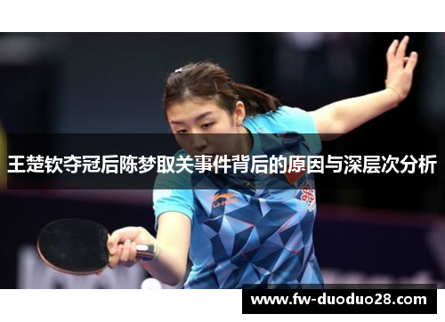 王楚钦夺冠后陈梦取关事件背后的原因与深层次分析