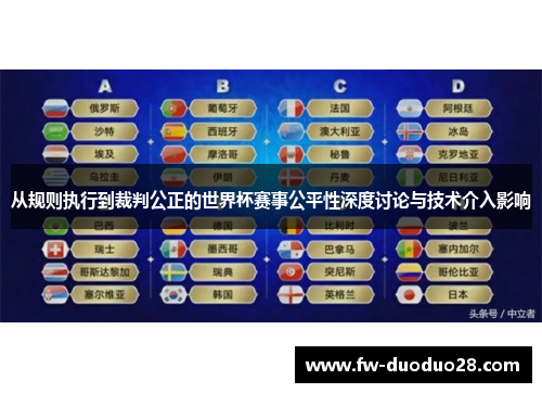 从规则执行到裁判公正的世界杯赛事公平性深度讨论与技术介入影响